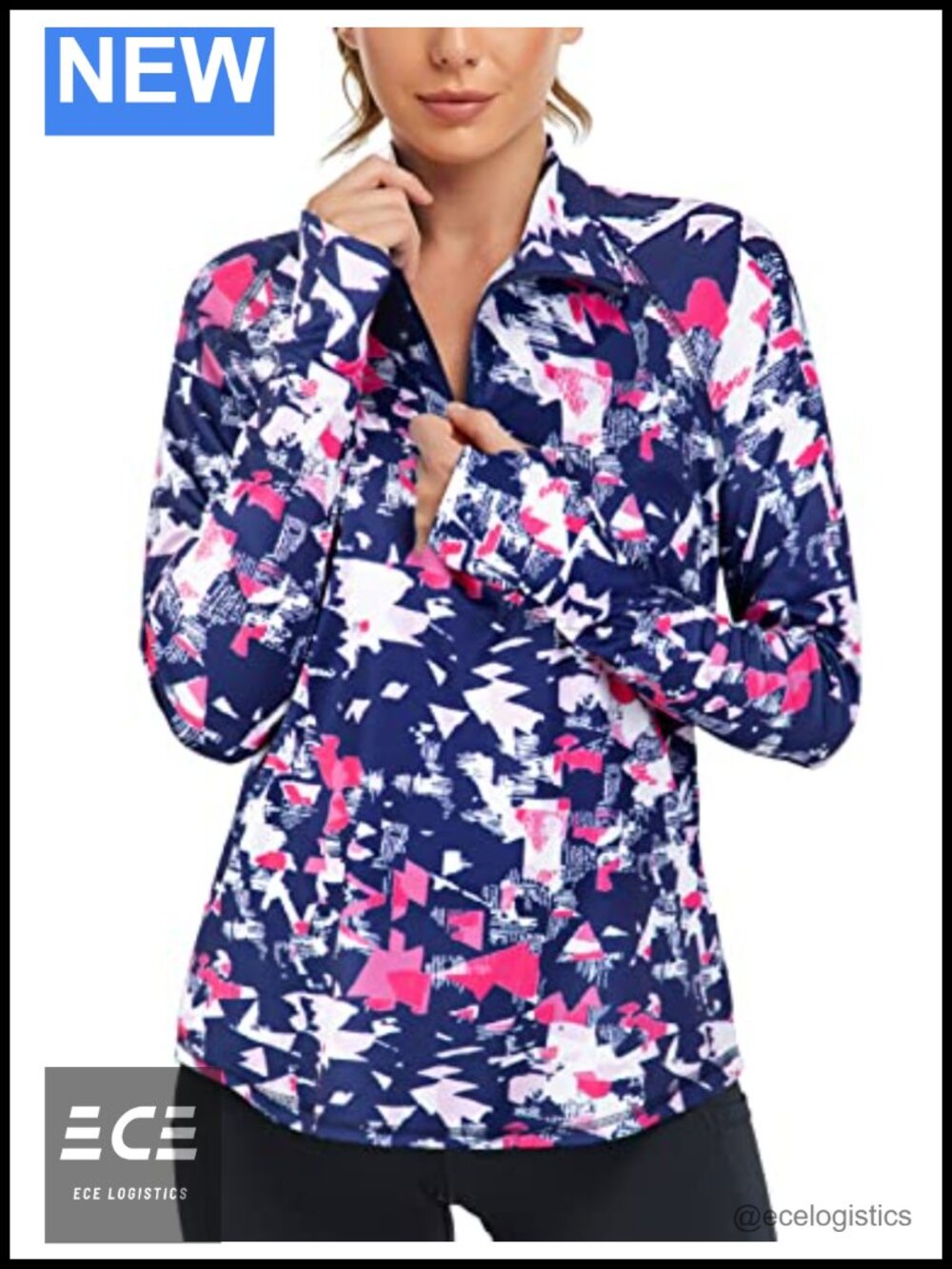 Women's V Neck Golf Polo Moisture Wicking Active Workout Top